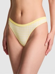 Victoria's Secret PINK Mellow Yellow Mini Scoop Thong Knickers - Image 1 of 2
