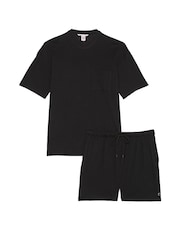 Victoria's Secret Black Short Cotton Pyjama Set - Image 3 of 3