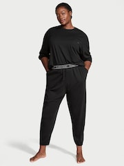 Victoria's Secret Black Trouser Cotton Pyjama Set - Image 1 of 3