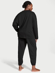 Victoria's Secret Black Trouser Cotton Pyjama Set - Image 2 of 3
