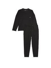 Victoria's Secret Black Trouser Cotton Pyjama Set - Image 3 of 3