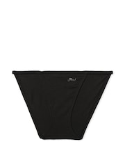 Victoria's Secret PINK Black Cotton String Bikini Knickers - Image 3 of 3