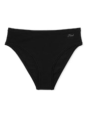 Victoria's Secret PINK Pure Black Cheeky Cotton Knickers - Image 3 of 3
