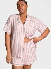 Pretty Blossom roze met variegated strepen - Victoria's Secret - Modal pyjamaset met short - Image 1 of 3