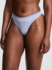Victoria's Secret PINK Dusty Iris Blue Mini Scoop Thong Knickers - Image 1 of 3