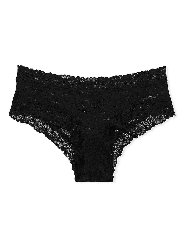 Victoria's Secret PINK Black Cheeky Floral Lace Knickers - Image 3 of 3 Victoria's Secret PINK Black Cheeky Floral Lace Knickers - Image 3 of 3