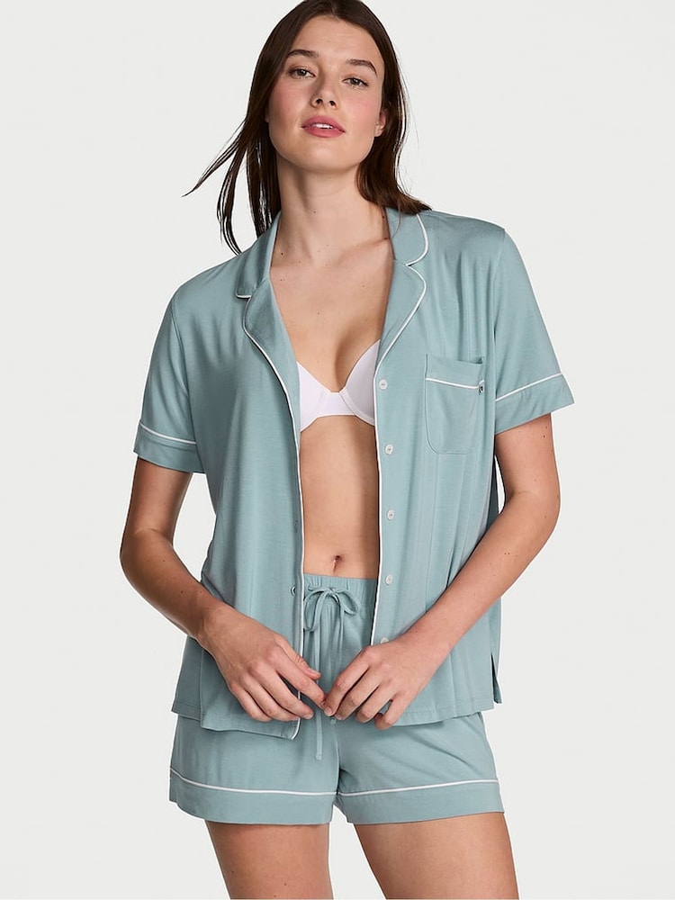 Victoria's Secret Jupiter Blue Modal Short Pyjama Set - Image 1 of 3