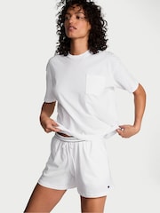 Victoria's Secret White Short Cotton Pyjama Set - Image 1 of 3