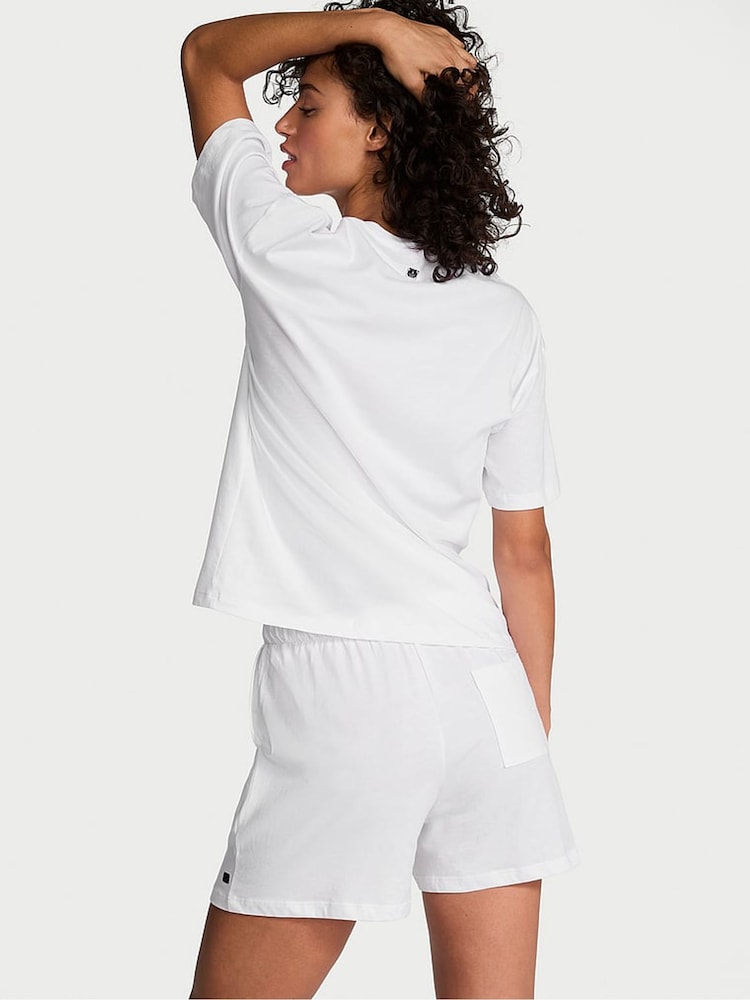 Victoria's Secret White Short Cotton Pyjama Set - Image 2 of 3