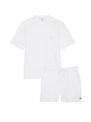 Victoria's Secret White Short Cotton Pyjama Set - Image 3 of 3