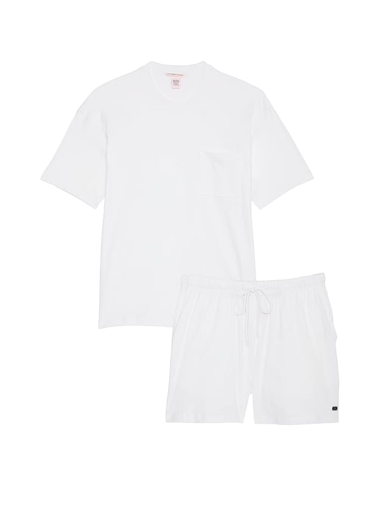 Victoria's Secret White Short Cotton Pyjama Set - Image 3 of 3