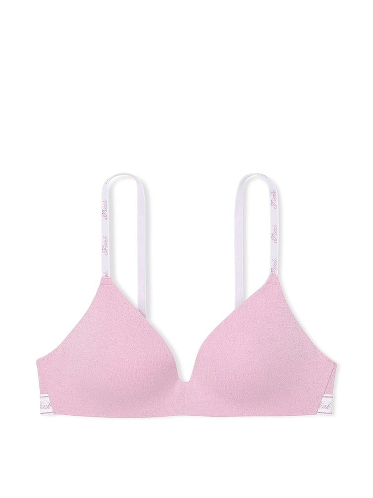 Victoria's Secret roze katoenen beha met logo - Image 3 of 3