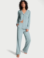 Victoria's Secret Jupiter Blue Modal Long Pyjama Set - Image 1 of 3