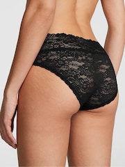 Victoria's Secret PINK Black Hipster Floral Lace Knickers - Image 2 of 3