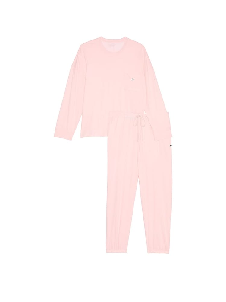 Victoria's Secret Angel Pink Trouser Cotton Pyjama Set - Image 3 of 3