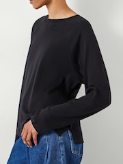 Negro - Hush Matilda 100% Cotton Raglan T-Shirt - Imagen 4 de 5