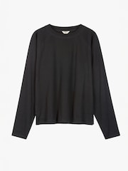 Negro - Hush Matilda 100% Cotton Raglan T-Shirt - Imagen 5 de 5
