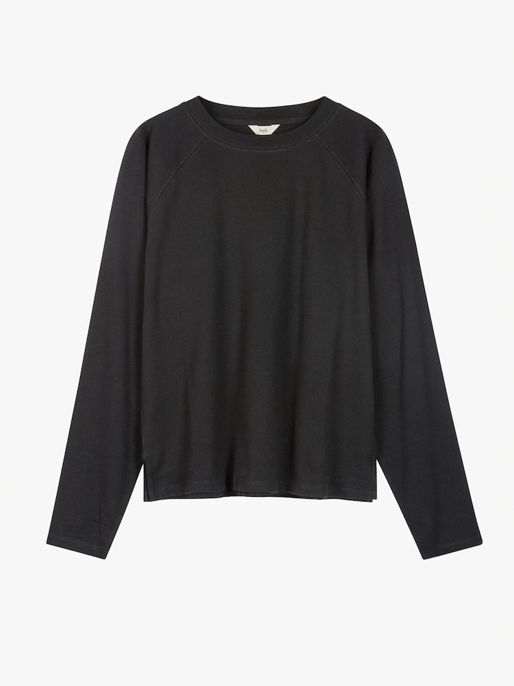 Negro - Hush Matilda 100% Cotton Raglan T-Shirt - Imagen 5 de 5