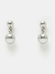 Hush Silver Tone Serina Stud Drop Earrings - Image 1 of 3