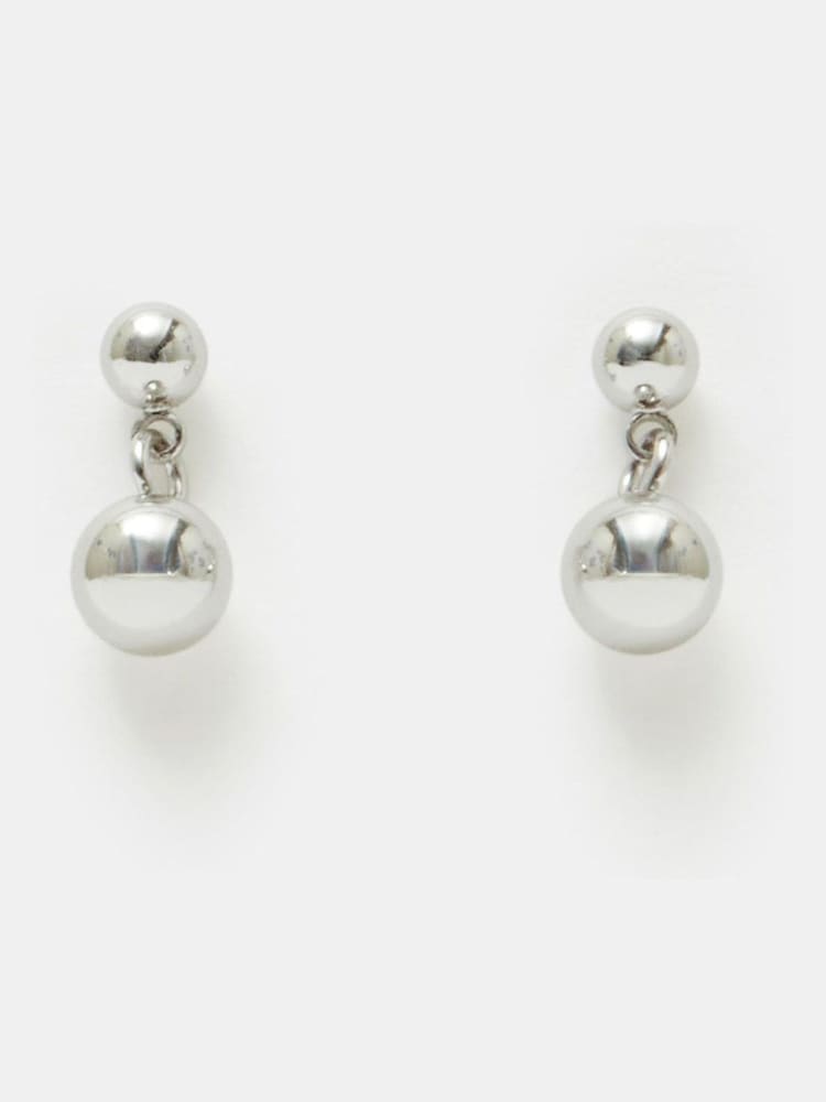 Hush Silver Tone Serina Stud Drop Earrings - Image 1 of 3