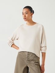 Crema - Hush Matilda 100% Cotton Raglan T-Shirt - Imagen 1 de 4
