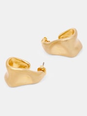 Hush Gold Tally Hoop Earrings - Image 3 of 4