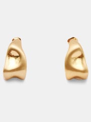 Hush Gold Tally Hoop Earrings - Image 4 of 4