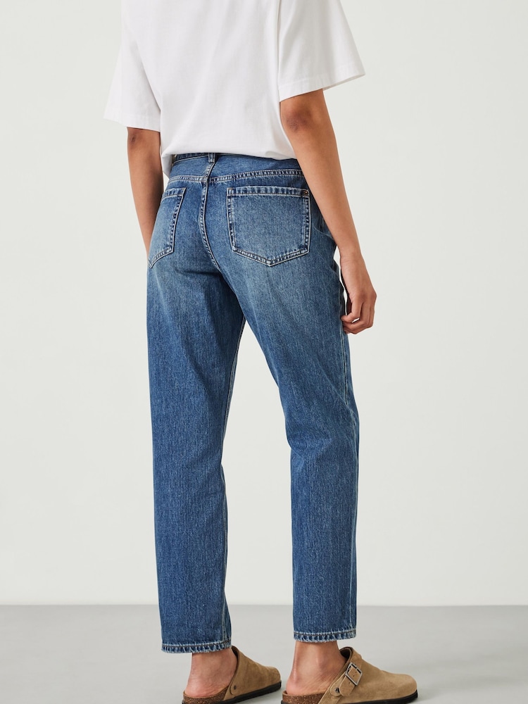 Hush Dark Blue Boyfriend 100% Cotton Jeans - Image 3 of 5