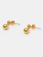 Hush Gold Tone Serina Stud Drop Earrings - Image 2 of 3