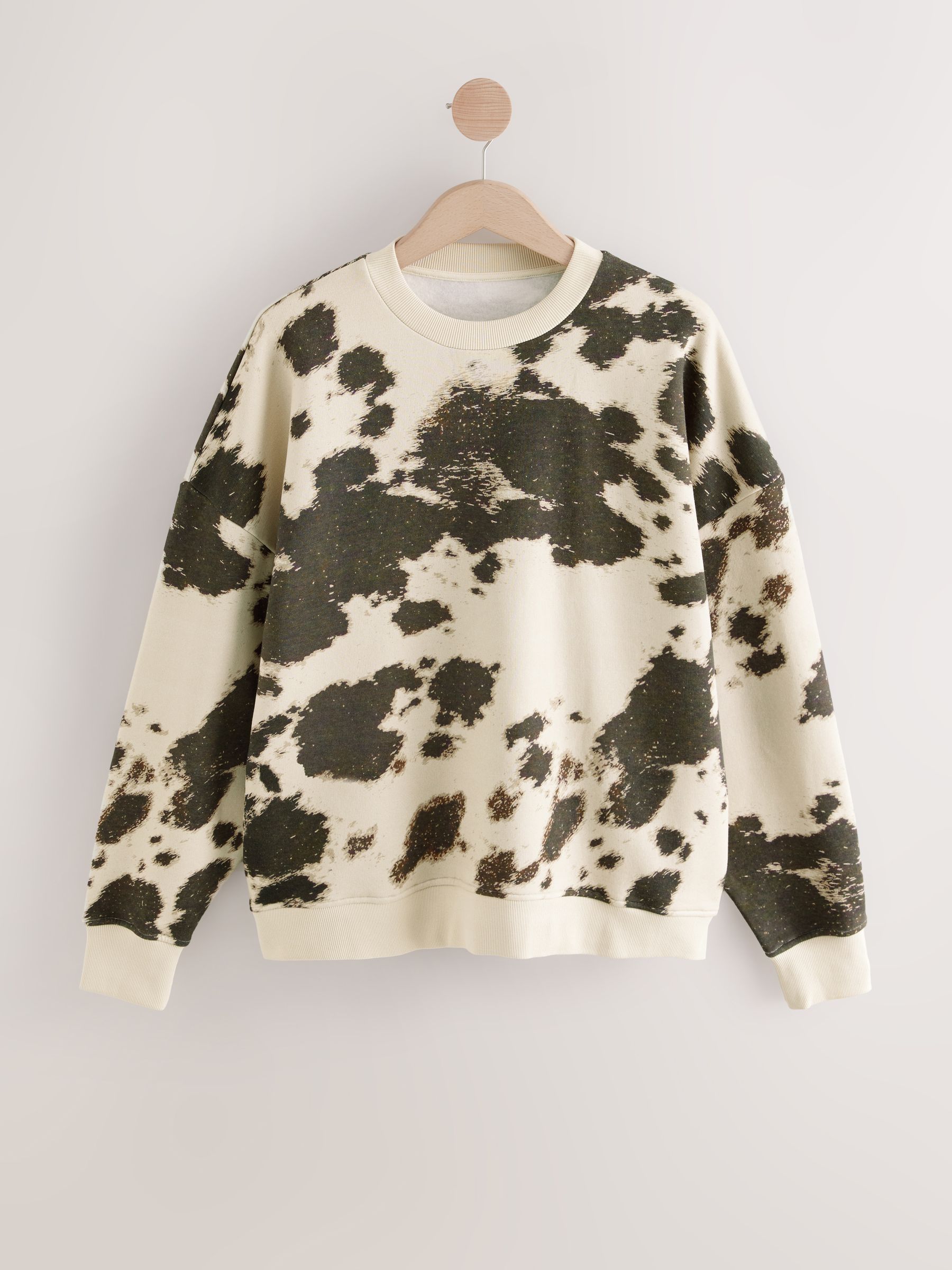 Buy Chocolate Cow All-Over Print Crew Neck Sweatshirt from Next USA