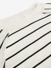 Stripe Monochrome - Robe courte texturée Seer Sucker - Image 7 of 8