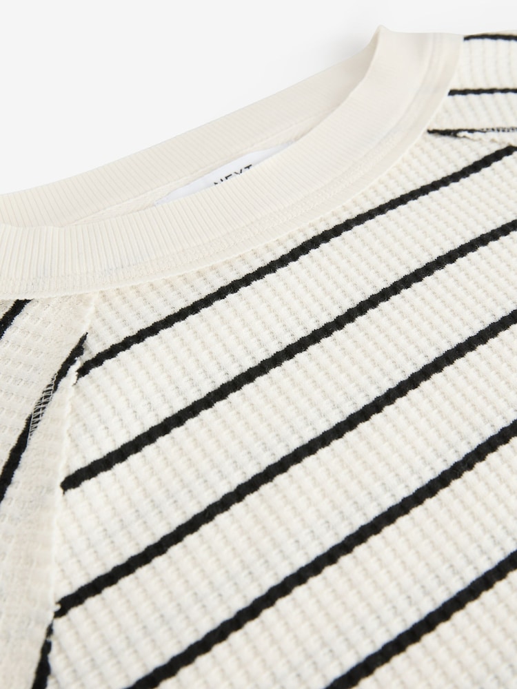 Stripe Monochrome - Robe courte texturée Seer Sucker - Image 7 of 8