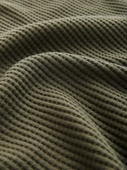 Khaki Green Seer Sucker Textured Mini Dress - Image 7 of 8