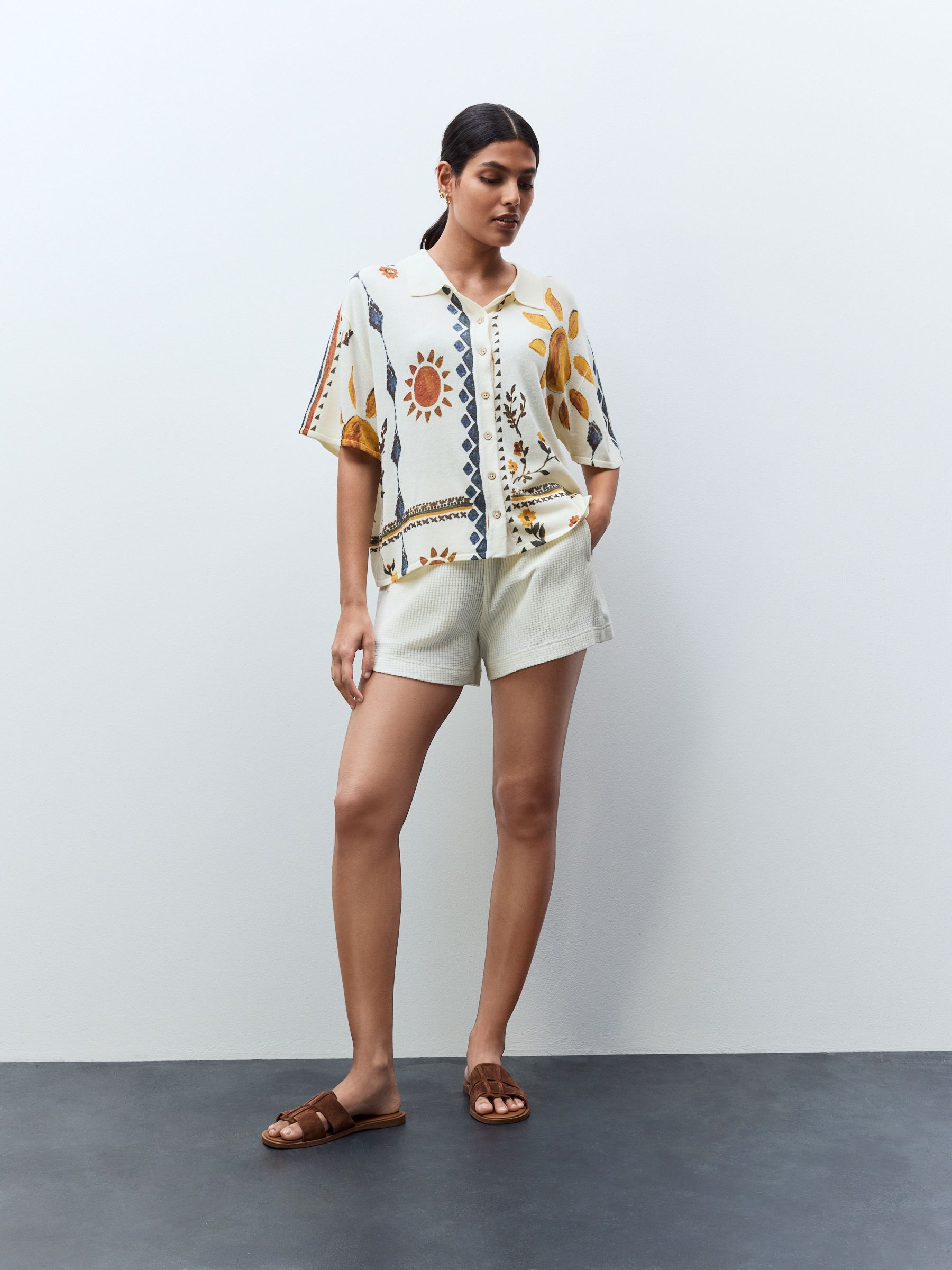 Buy Ecru Textured Waffle Summer Shorts from Next USA Buy Ecru Textured Waffle Summer Shorts from Next USA