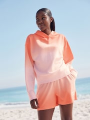 وردي مرجاني فوسفوري - Ombre Graphic Sweatshirt Hoodie - صورة 2 من 7