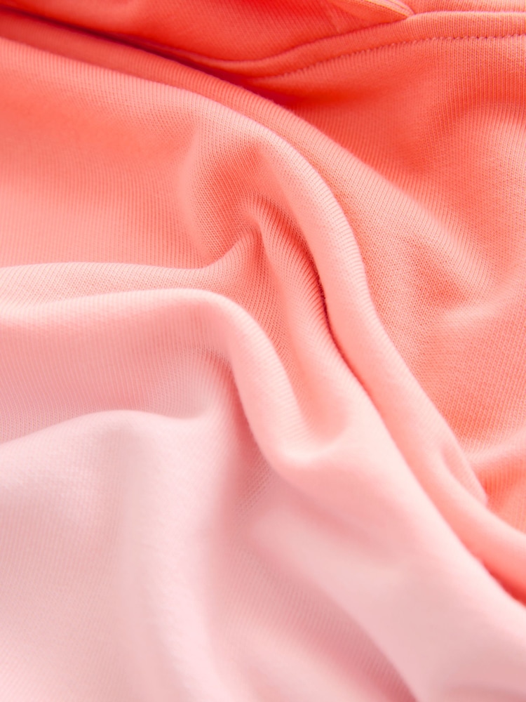 Fluro Coral Pink Ombre Graphic Sweatshirt Hoodie - Image 6 of 7