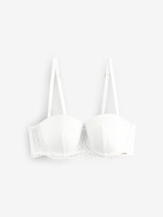 Lipsy White Geo Lace Pad Multiway Bra - Image 5 of 7