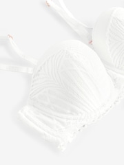 Lipsy White Geo Lace Pad Multiway Bra - Image 6 of 7