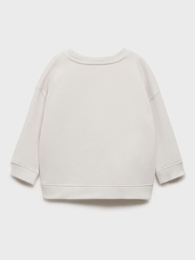Mango Cream Printed Picture Sweatshirt - Image 2 of 3 Mango Cream Printed Picture Sweatshirt - Image 2 of 3