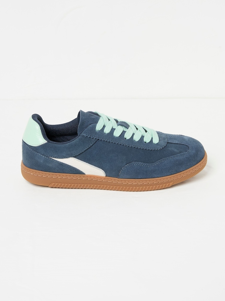 Navy Fia Retro Trainer - Image 1 of 3