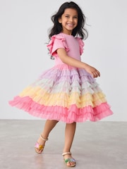Little Bird by Jools Oliver Pink Ocassion Tulle Dress - Image 2 of 7