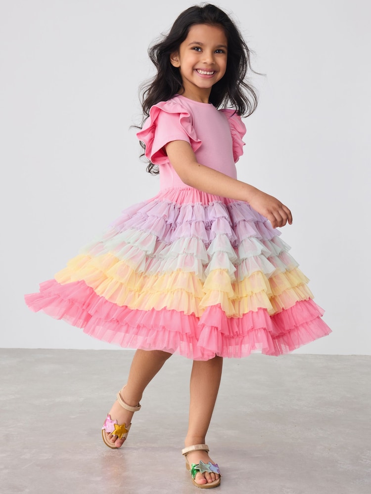 Little Bird by Jools Oliver Pink Ocassion Tulle Dress - Image 2 of 7