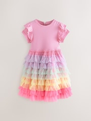 Little Bird by Jools Oliver Pink Ocassion Tulle Dress - Image 5 of 7