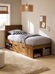 Oak Wood Effect Bronx Kids Loft Bed Frame - Image 1 of 7