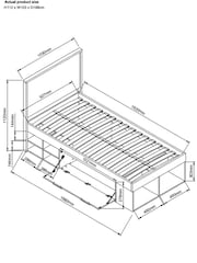 Oak Wood Effect Bronx Kids Loft Bed Frame - Image 7 of 7