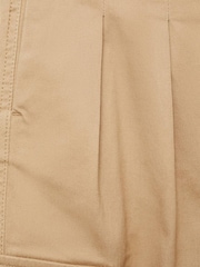 Mango Cream Pleated Cargo Trousers - Image 3 of 3