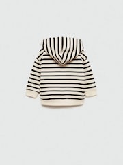 Mango Black/Cream Striped Print Sweatshirt - Image 4 of 5