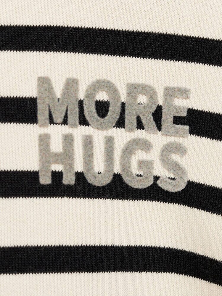 Mango Black/Cream Striped Print Sweatshirt - Image 5 of 5