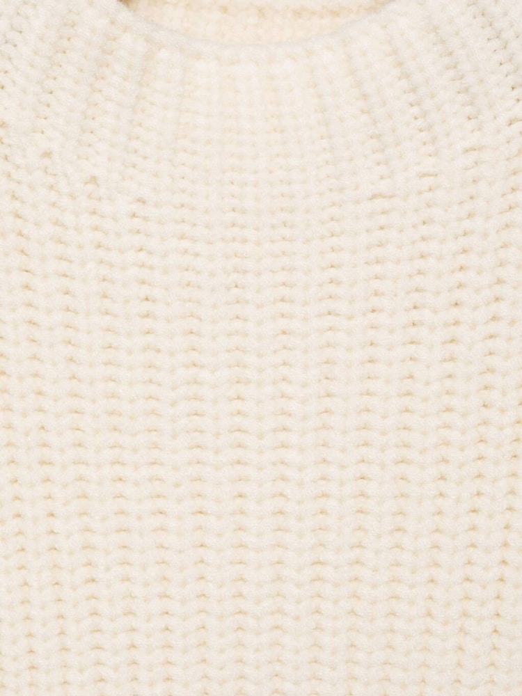 Mango Cream Knitted High Neck Vest - Image 4 of 4
