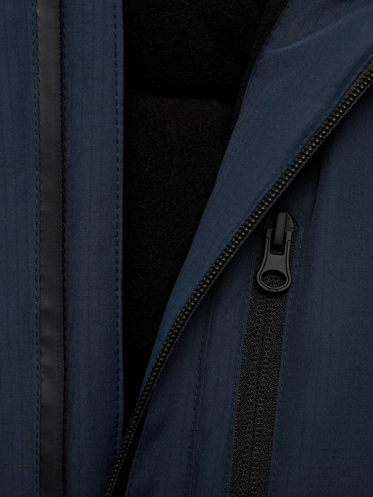 Mango Blue Hood Quilted Coat - Image 6 of 6